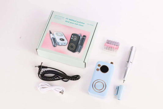 YT-988 Electric Nail Polisher Machine | Professional Rechargeable Portable driller -45000 Rounds Per Second