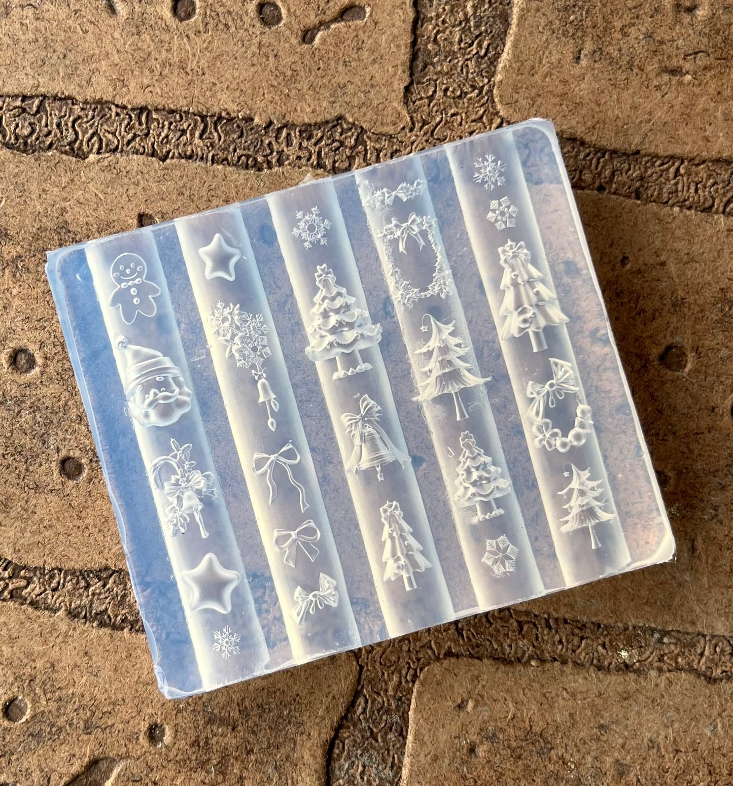 Christmas 3D Nail Art Silicone Mold – Santa, Snowflakes, Trees & Holiday Designs | Silicone Nail Art Mold #22