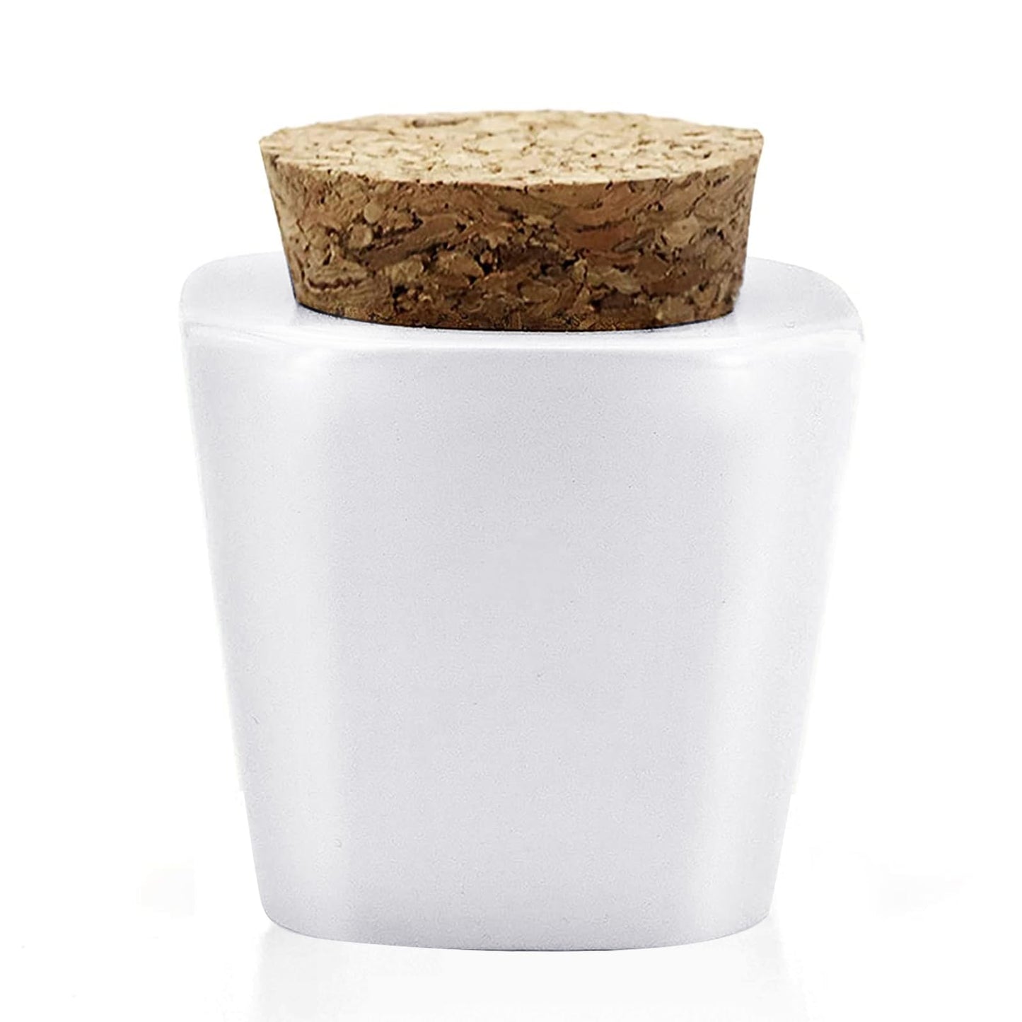 Ceramic dappen dish| Nail Solution Cup with Cork Stopper – Durable Brush Cleaner for Acrylic & Gel Nails