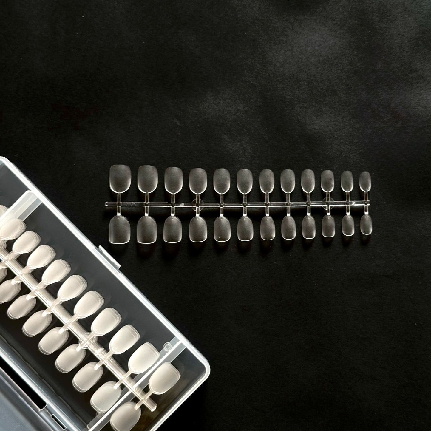 Soft Gel Nail Tips – Clear Full Cover and buffed Tips for Gel-X Nail Extensions & Press-Ons (C2)