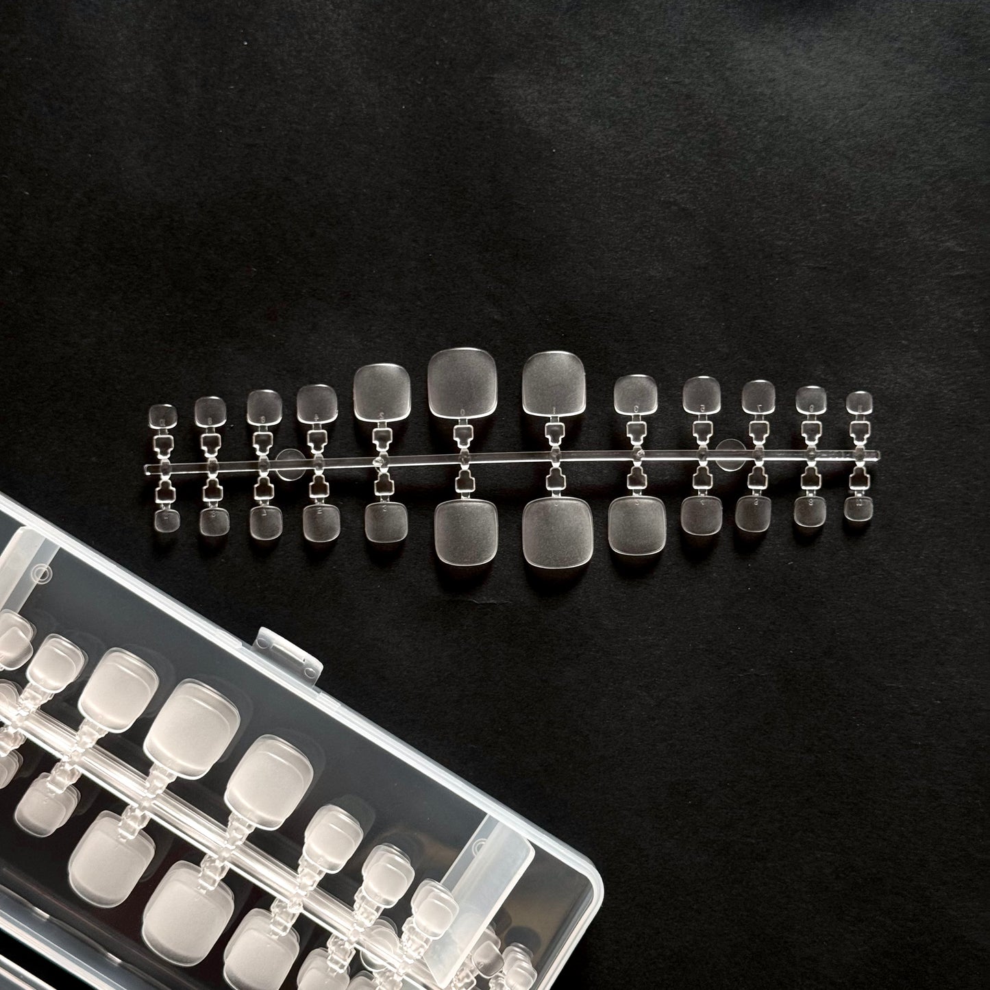 Toe tips (clear and fully buffed) C4