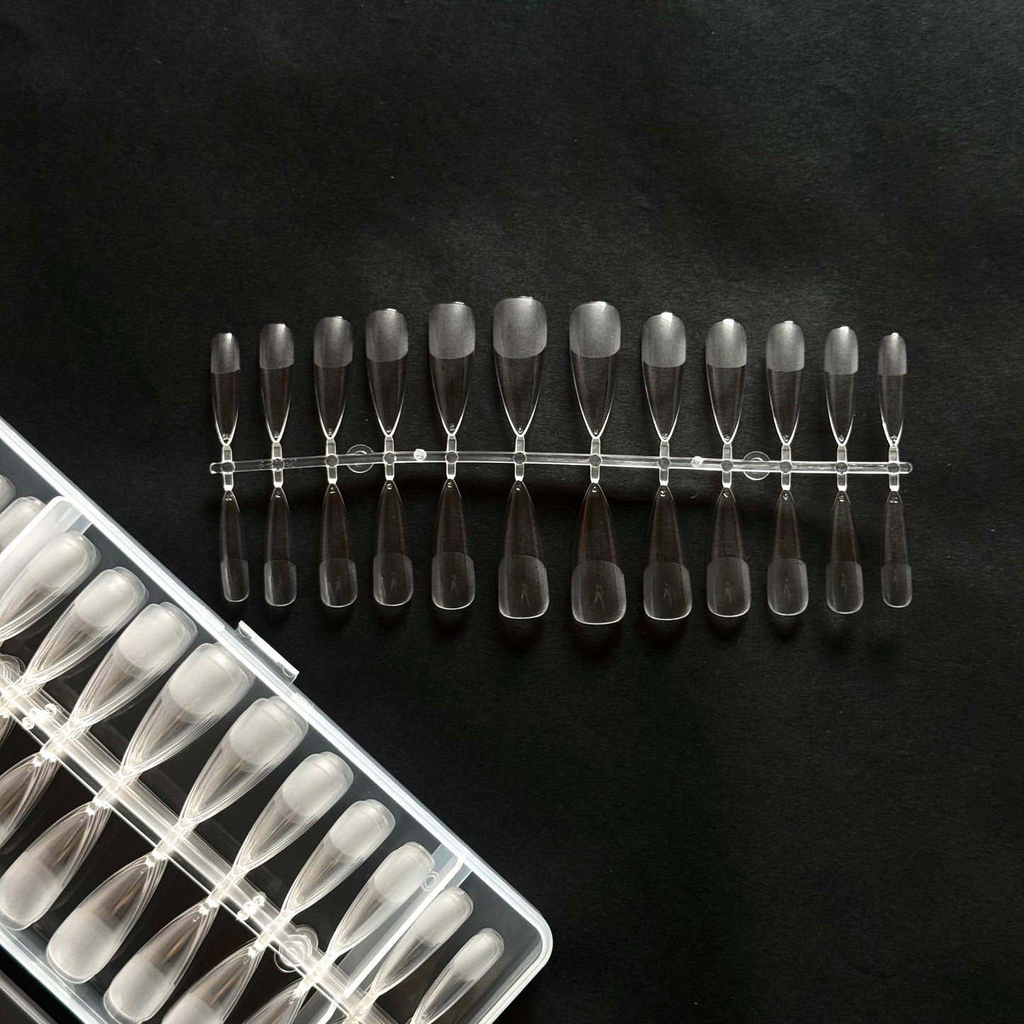 Long stiletto (clear and semi buffed within) C8