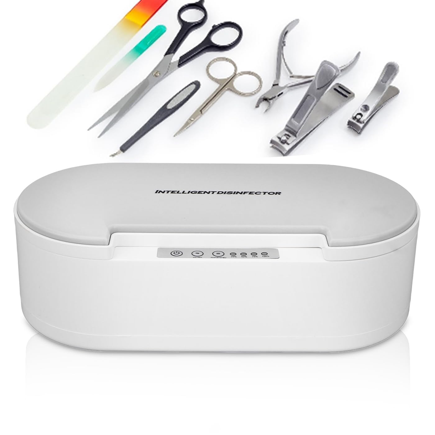 YT-90 Ultrasonic UV Sterilizer Box – LED Disinfection for Nail Tools & Salon Use