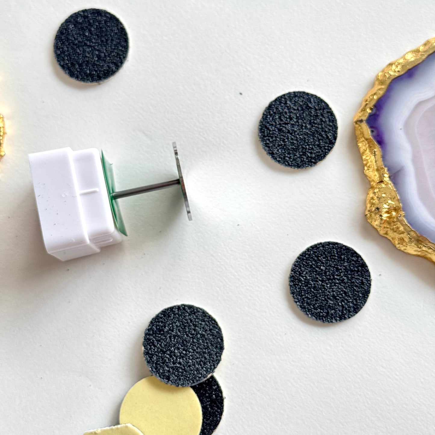 Sanding Paper Discs and Metal Nail Drill Bit 25mm