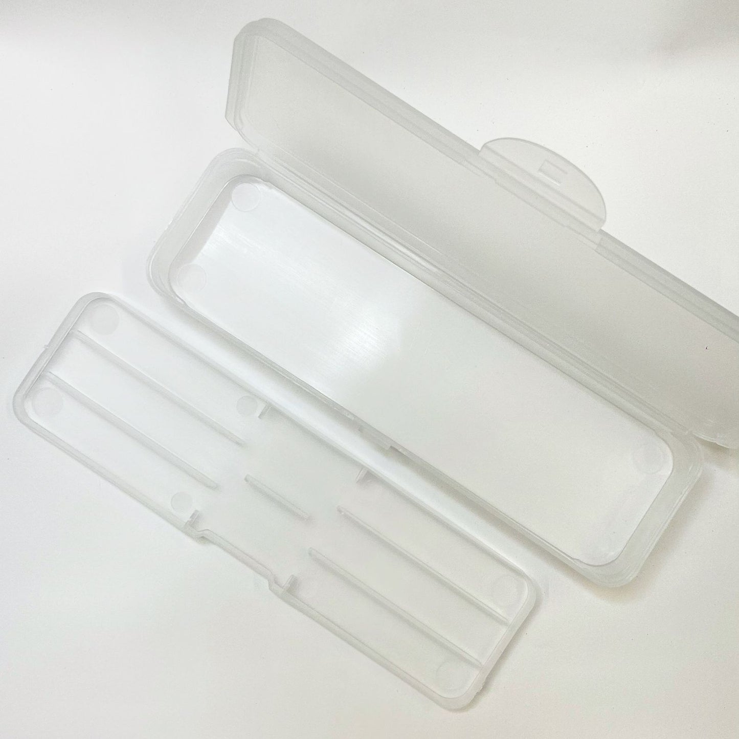 Clear Nail Art Storage Box – Compact Organizer Case for Nail Tools, Bits & buffers