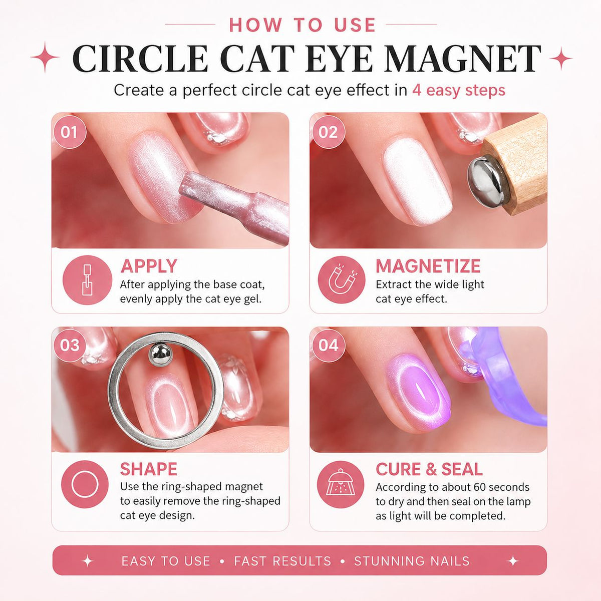 Circle cateye magnet