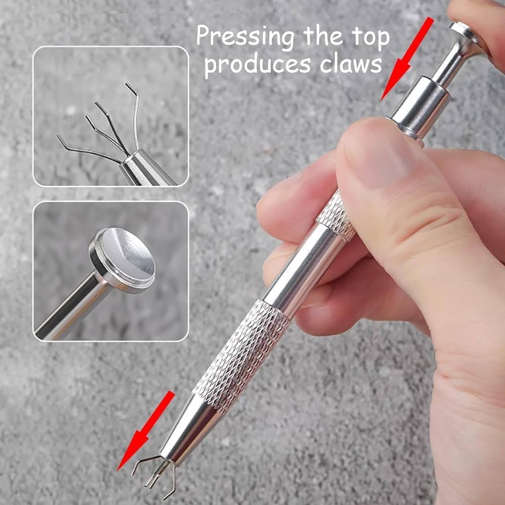 Nail Sponge 1 Metal Grabber with Mini Replaceable Nail Sponges Blocks in a box  for Ombre Nail Art, Stamping Tools Nail Art Tools