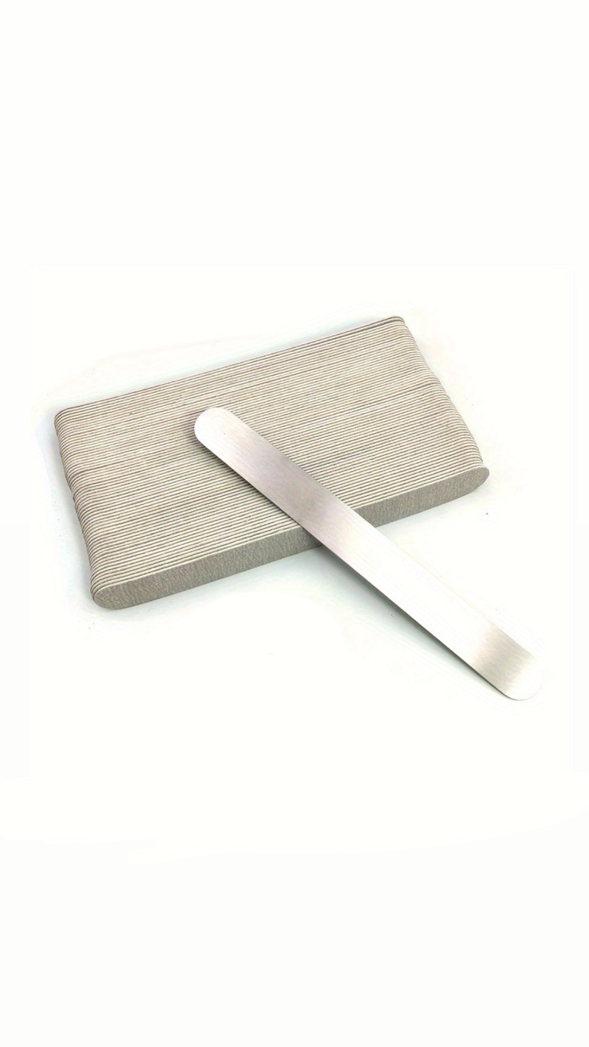 Stainless steel Nail file with reusable stripes (50 pcs)