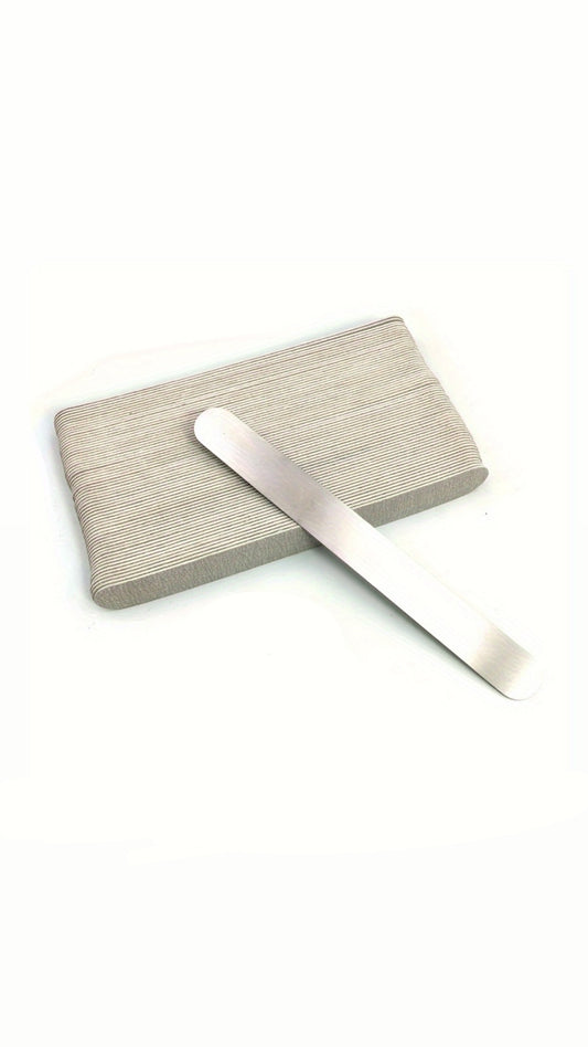 Stainless steel Nail file with reusable stripes (50 pcs)
