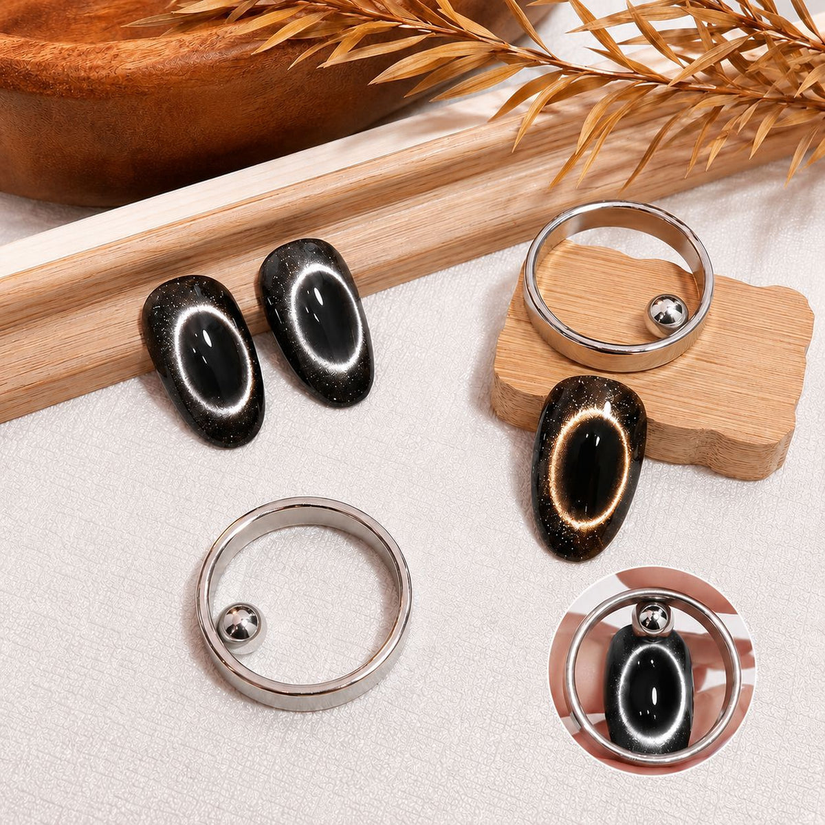 Circle cateye magnet