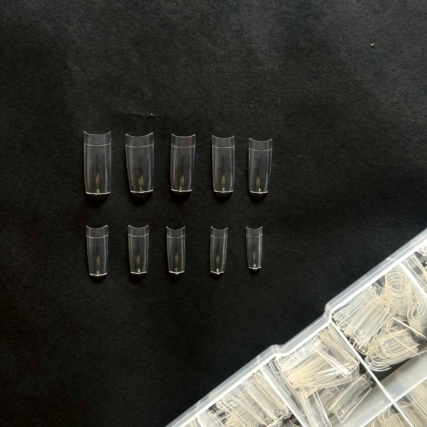 Moon Shaped Tips (Clear)