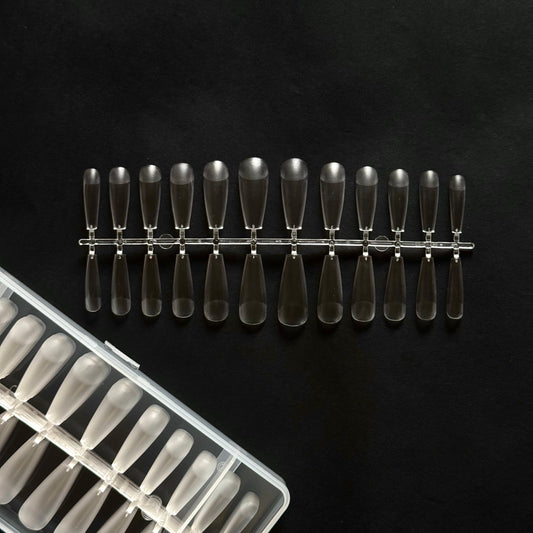 Long coffin (clear tips and semi buffed)